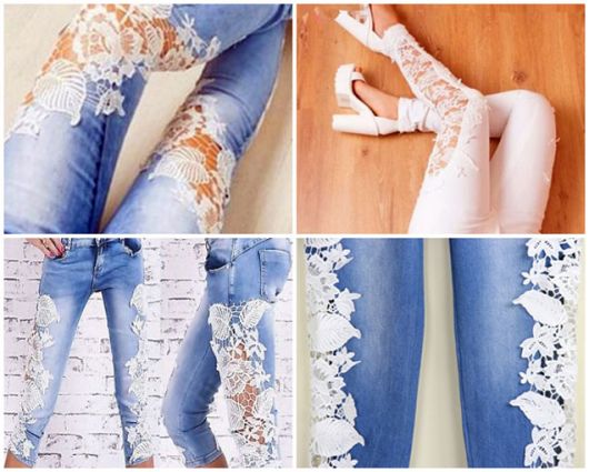 ideias para customizar calça jeans