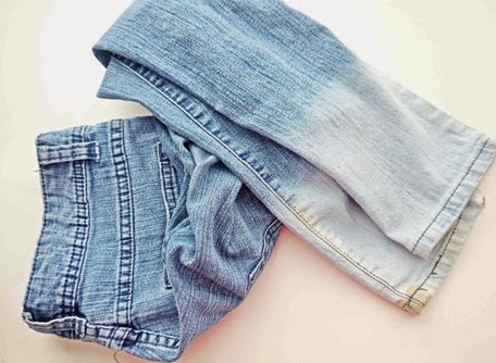 como customizar calça jeans exemplo barra de calça desbotado