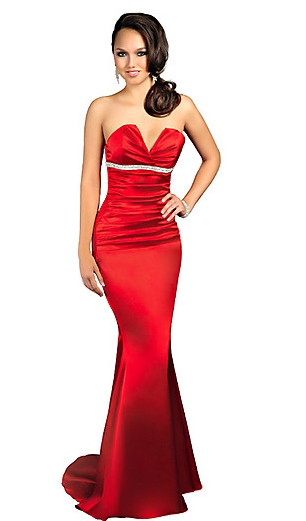 vestido de formatura vermelho saia sereia