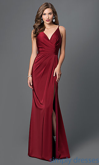 vestido de formatura vermelho vinho