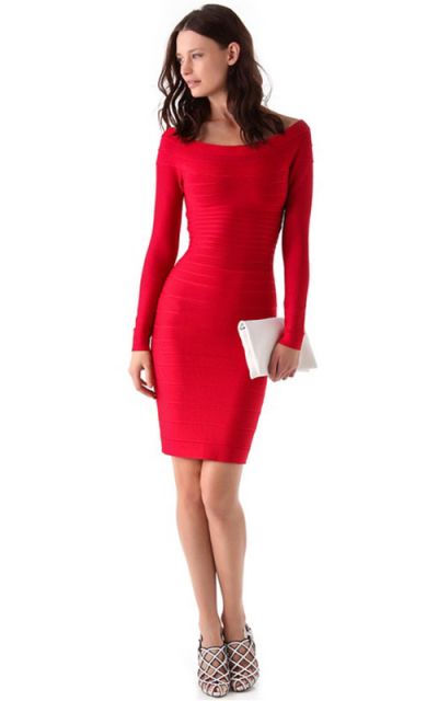vestido de formatura vermelho tubinho