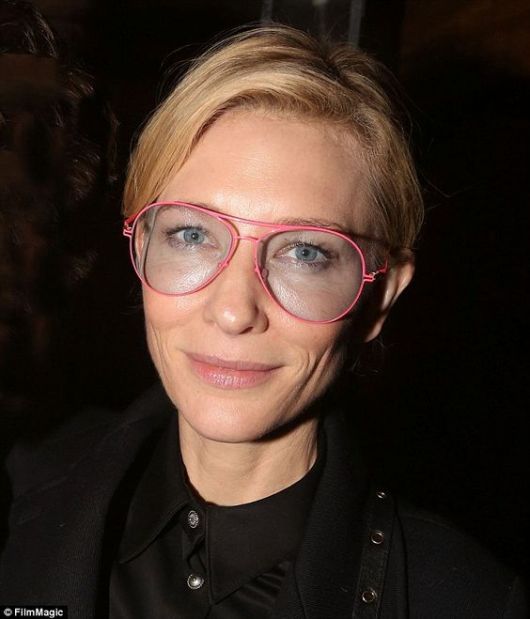 óculos geek da atriz Cate Blanchett