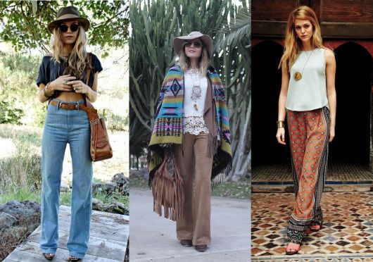 Moda hippie tipos de calças