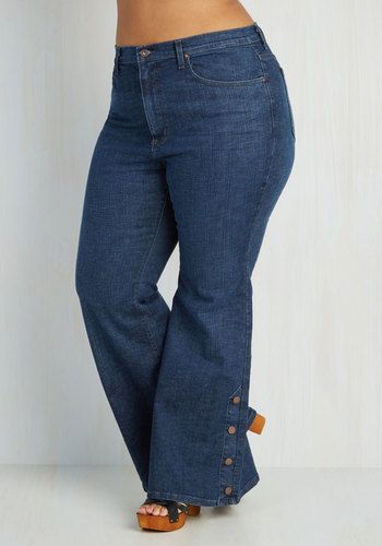 Calça Plus Size Flare Feminina Azul Marinho Bokker - Ane Jeans - 11 Anos