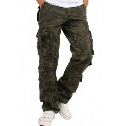 calça cargo masculina camuflada militar