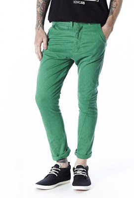 calça colorida masculina verde clara
