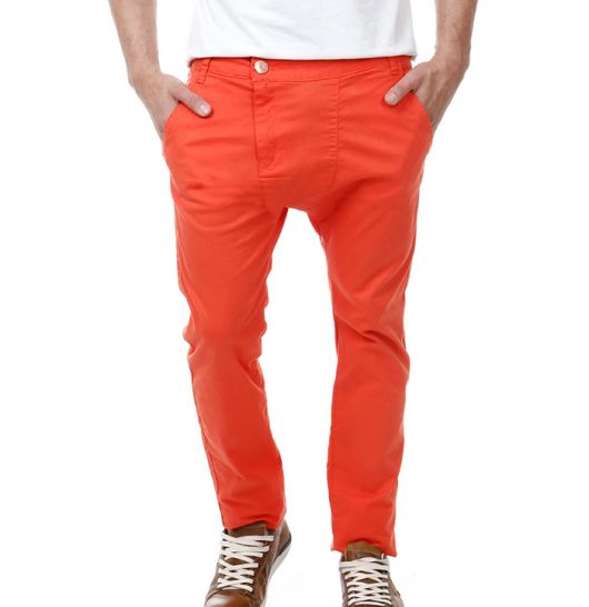calça saruel masculina laranja