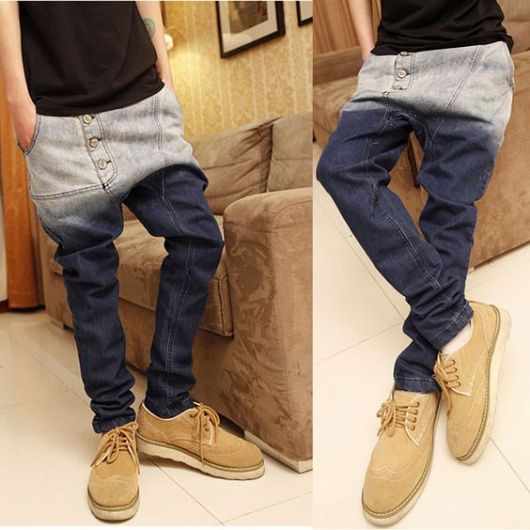 calça saruel masculina peça jeans