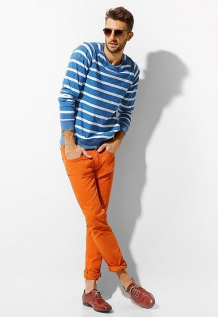 calça skinny masculina colorida