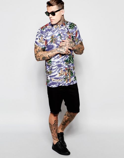 camisa havaiana masculina looks