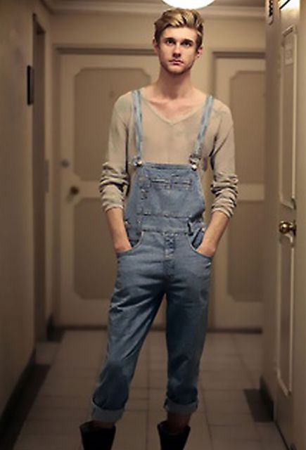 macacão masculino estilo jeans