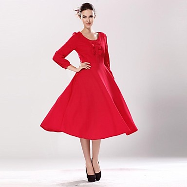 vestido vermelho midi