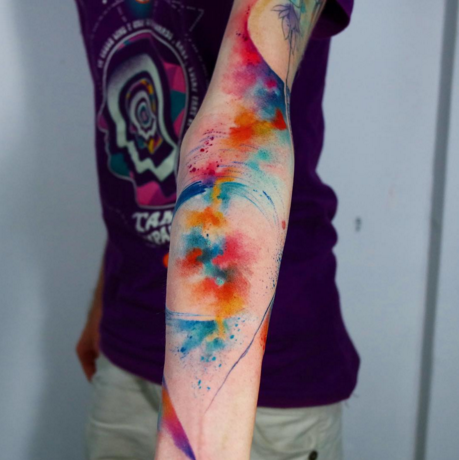exemplo de tatuagem aquarela paulo victor