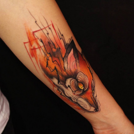 exemplo de tatuagem aquarela kelvin gabriel