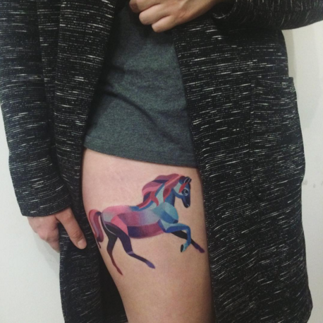 exemplo de tatuagem aquarela sasha unisex
