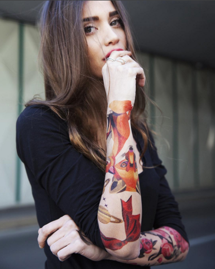 exemplo de tatuagem aquarela sasha unisex