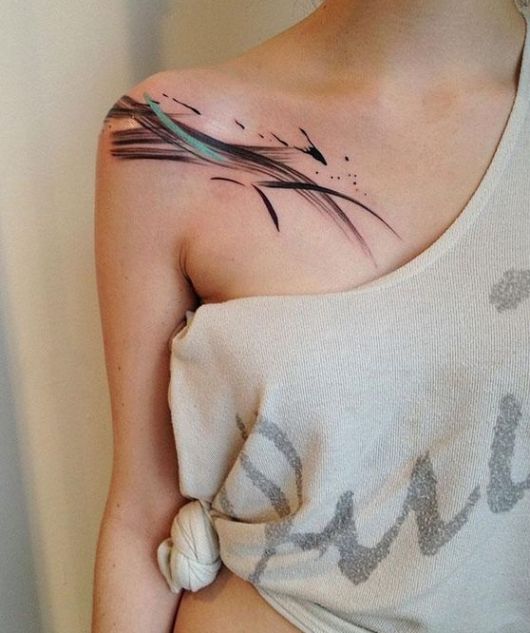 exemplo de tatuagem aquarela feminina