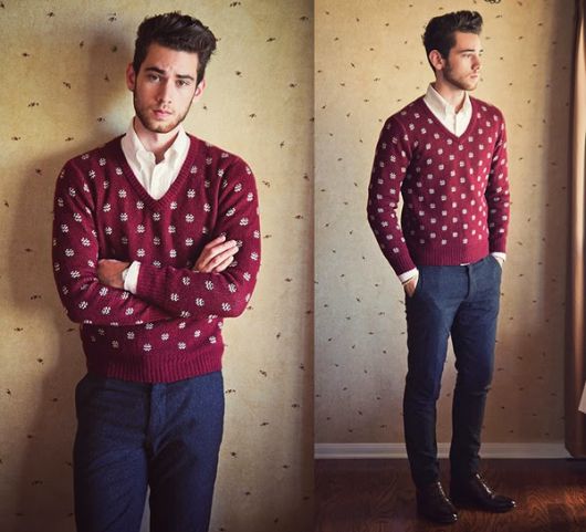 suéter masculino formal alternativo