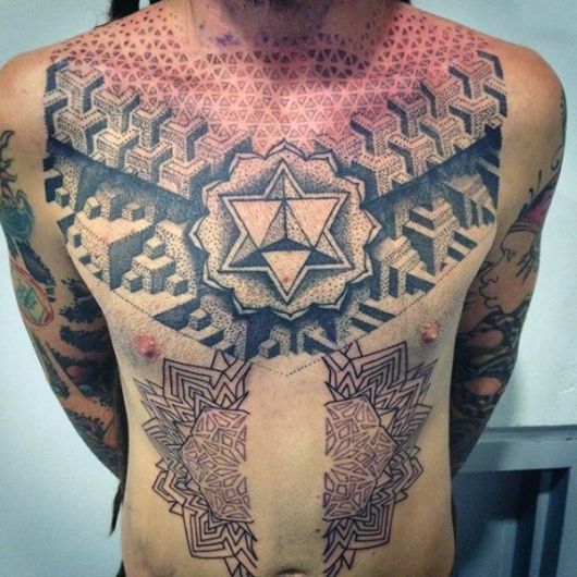 tatuagem geométrica homem outras ideias