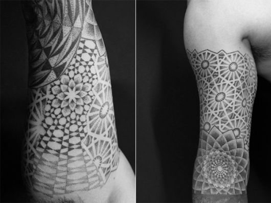 tatuagens com pontilhismo fotos ideias