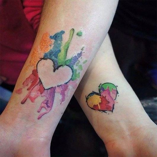 tatuagem mãe e filha iguais