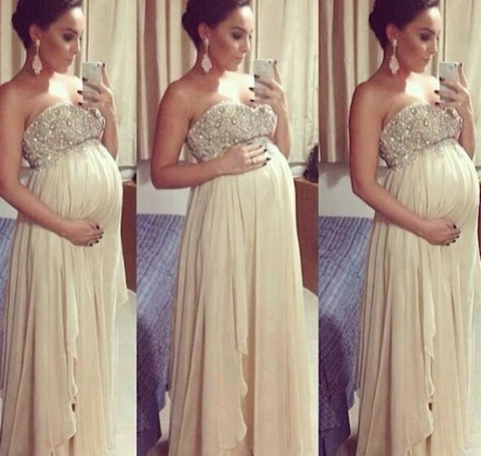 vestido de festa longo para gravida