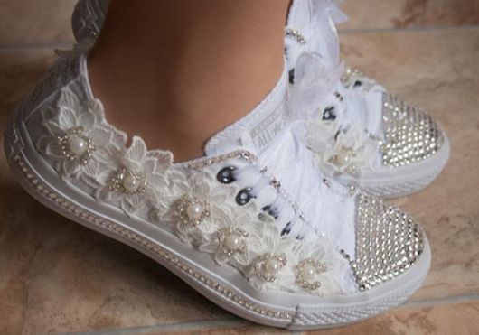 tenis customizado com strass