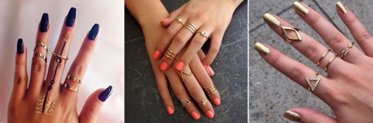modelos de anéis de falange minimalistas