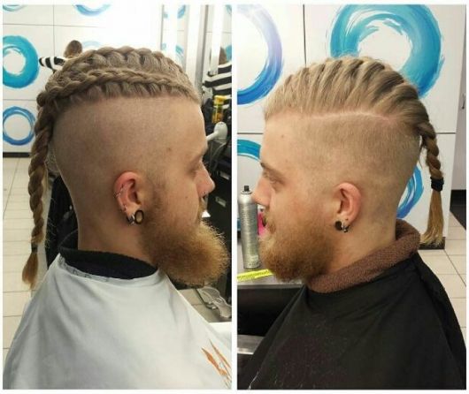 corte de cabelo viking masculino