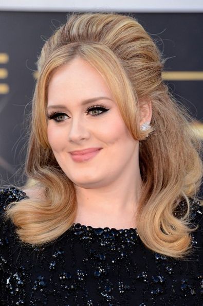 penteado semi preso Adele