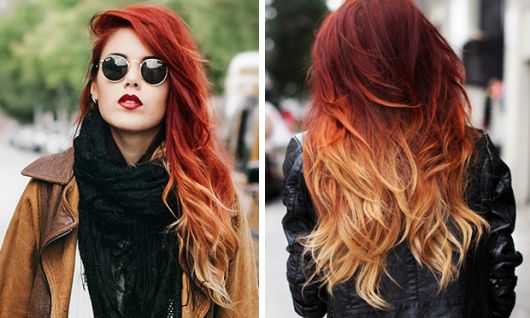 ombre-hair-vermelho-claro
