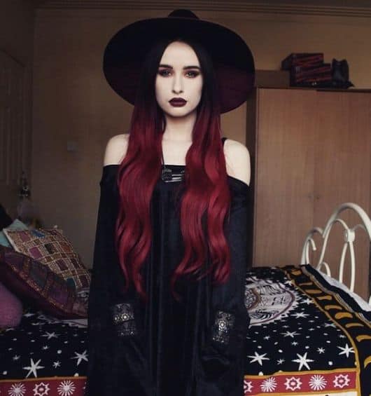 ombre-hair-vermelho-gotica