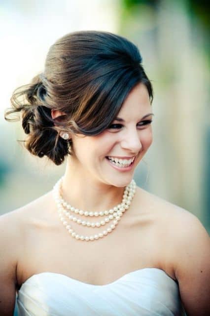 penteado com franja curta