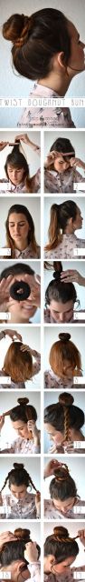 como fazer penteado simples