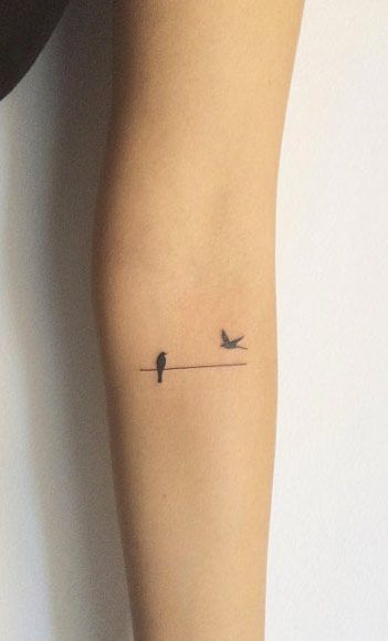 tatuagem pássaro braço