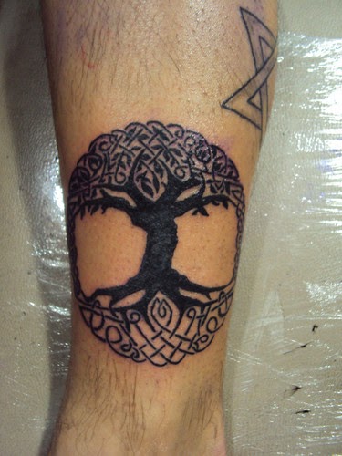 tatuagem da árvore da vida celta
