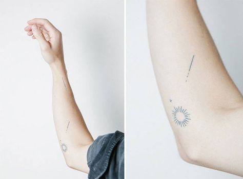 tatuagem de estrela minimalista