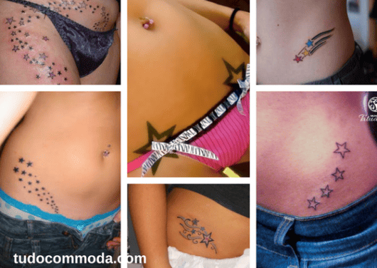 tatuagens de estrela na virilha