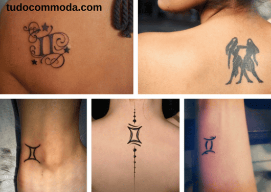 tatuagens de signo gêmeos 