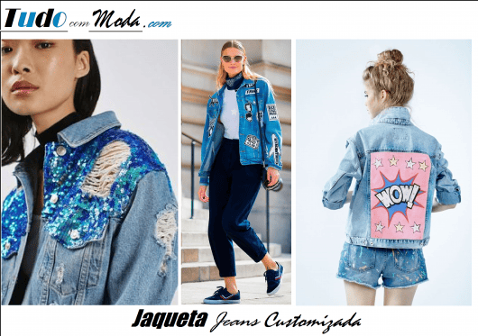 Put away clothes Mission field Como Customizar Jaqueta Jeans – 43 Ideias Incríveis & Tutoriais Simples!