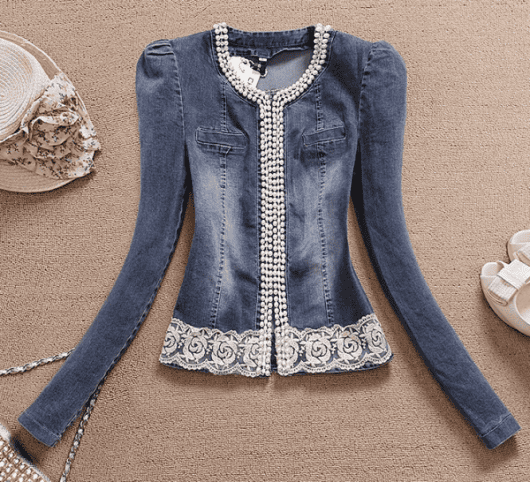 customizar jaqueta jeans feminina