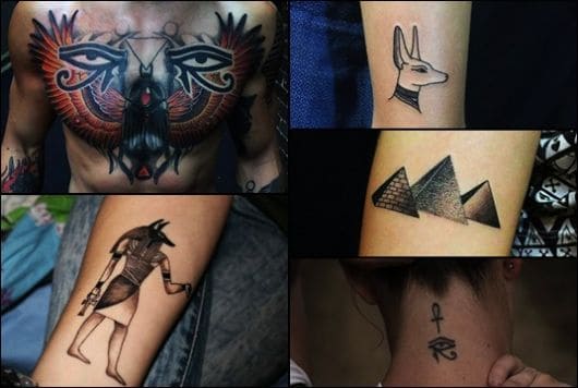 Tatuagem Egípcia: Significado & 40 Ideias Incríveis para Homens e Mulheres!