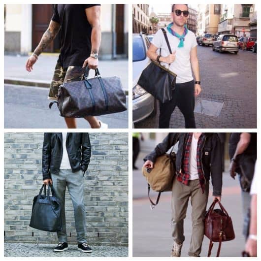 bolsas masculinas de couro