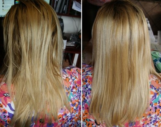 cabelo antes e depois