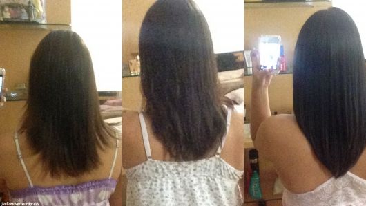 antes e depois crescimento cabelo