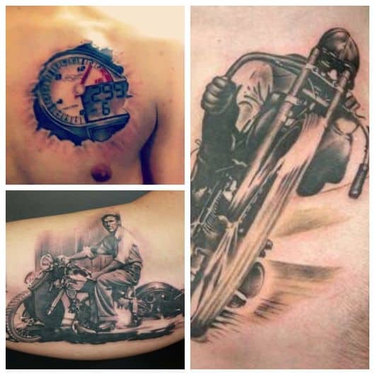 tatuagem de moto