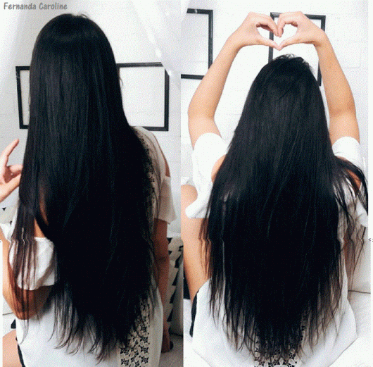 antes e depois cabelo escuro