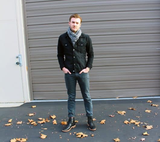 jaqueta jeans masculina preta
