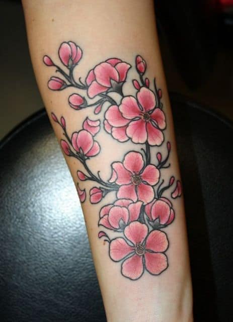 Featured image of post Folha De Cerejeira Tattoo Tattoo flor de cerejeira tesoura colorida