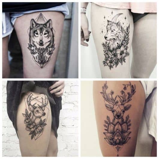 Featured image of post As Melhores Tatuagens Femininas Na Coxa Muito comum entre aqueles que querem mostrar a tatuagem usando uma bermuda ou sunga a para as coxas por ser uma parte grande do corpo o recomend vel fazer desenhos grandes para que ele fique em harmonia com o todo uma